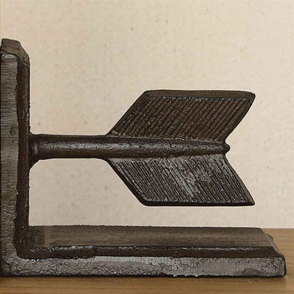 HomArt Cast Iron Arrow Bookends - Thumbnail 4