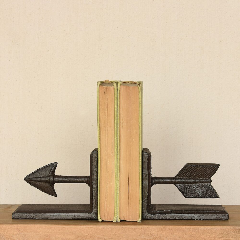 HomArt Cast Iron Arrow Bookends