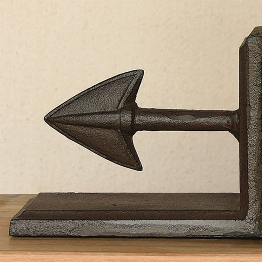 HomArt Cast Iron Arrow Bookends - Thumbnail 5