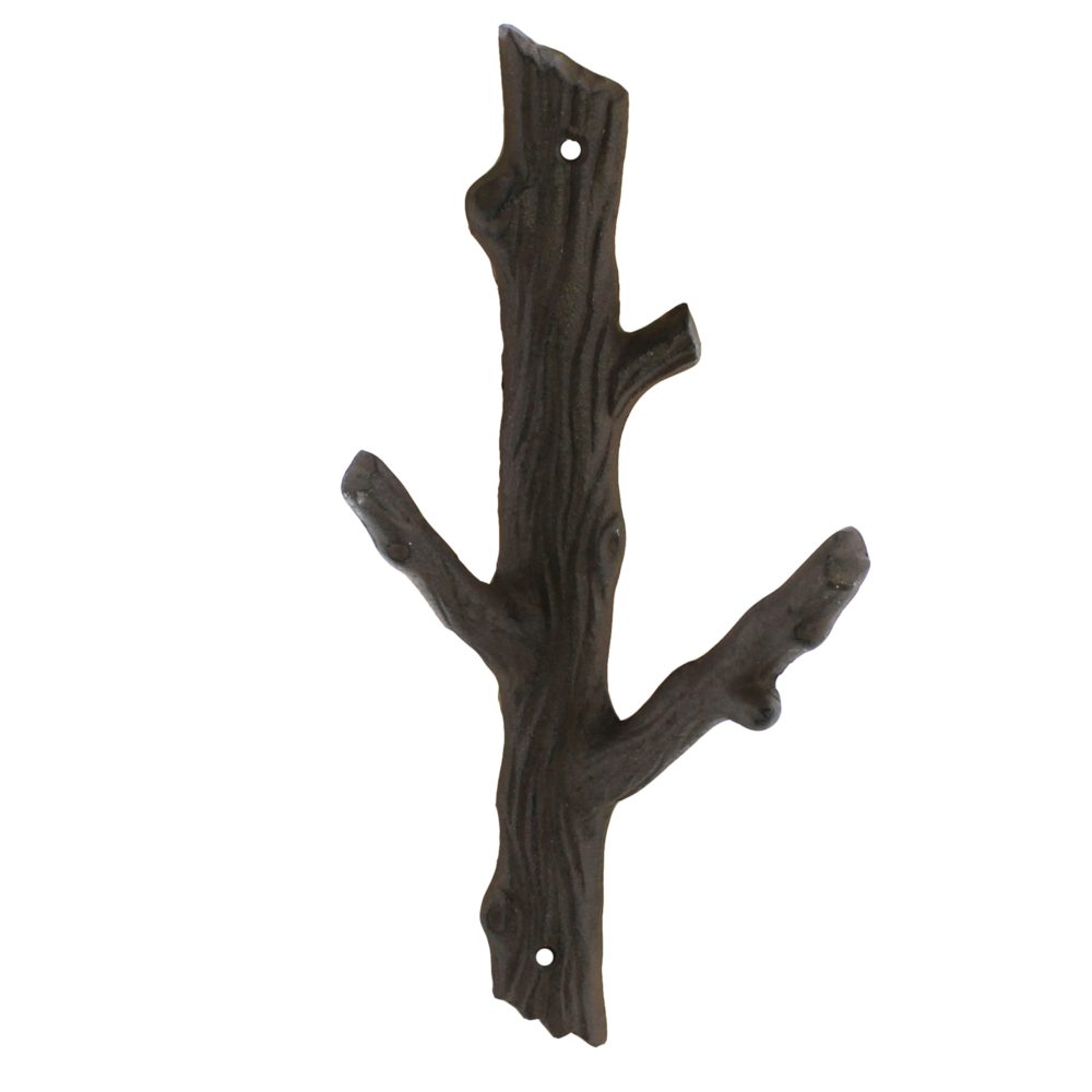 Large Brown Cast Iron Branch Wall Hook by HomArt - Image 3