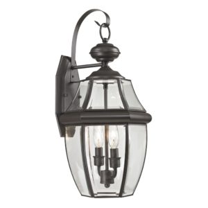 Medium Ashford 2-Light Exterior Coach Lantern In Oil Rubbed Bronze