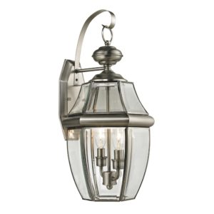 Medium Ashford 2-Light Exterior Coach Lantern In Antique Nickel