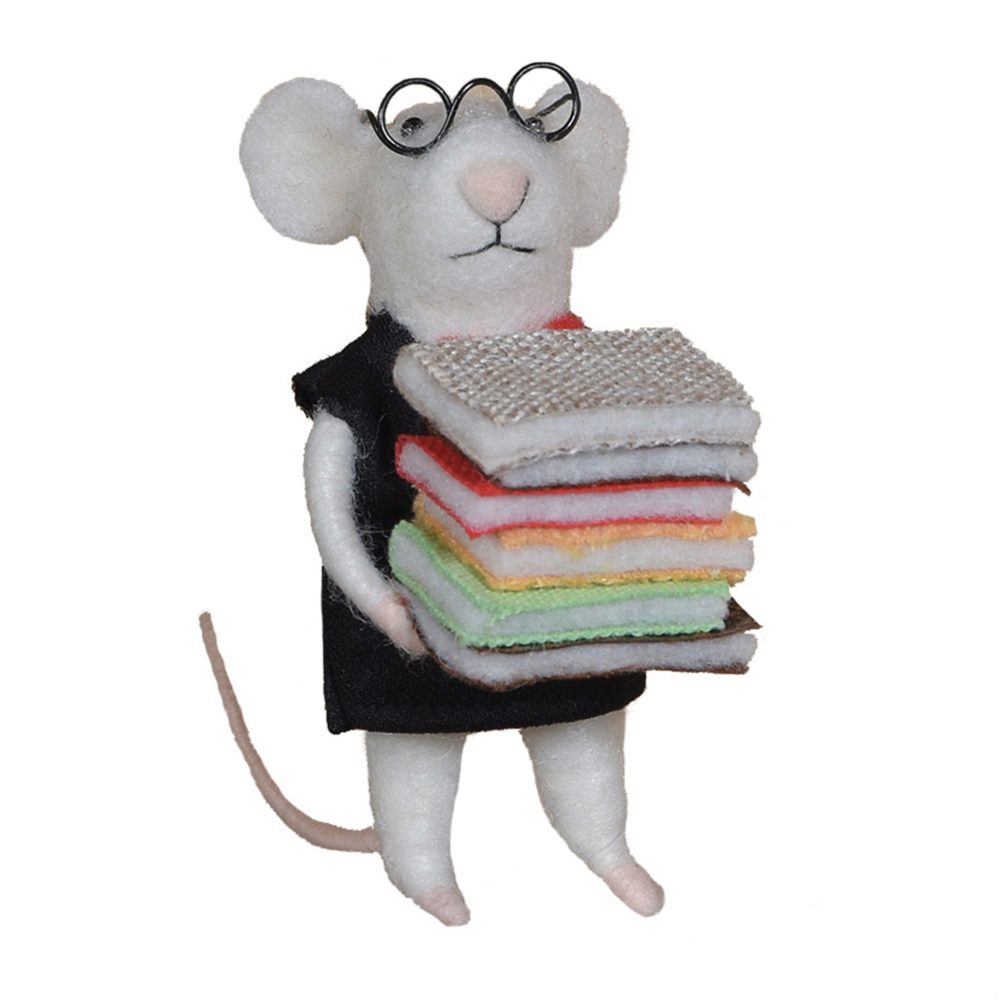 HomArt Librarian Mouse Ornament - Thumbnail 5