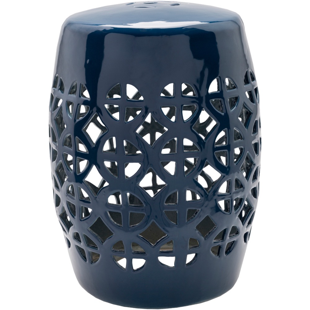 Navy Ridgeway Garden Stool By Surya Seven Colonial