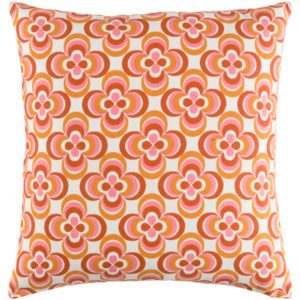 Burnt Orange and Rose Trudy Pillow by Surya