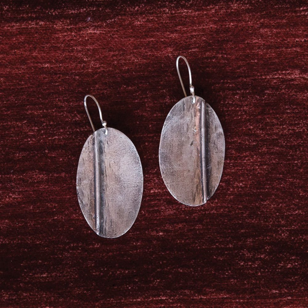 Silver Leaf Earrings by Ora Ten