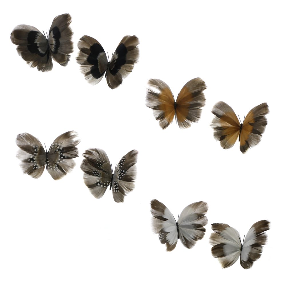 Assortment of Eight Butterflies on Clip by HomArt - Image 4