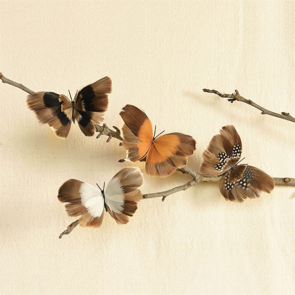 Assortment of Eight Butterflies on Clip by HomArt