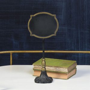 Carrel Oval Chalkboard Stand by HomArt