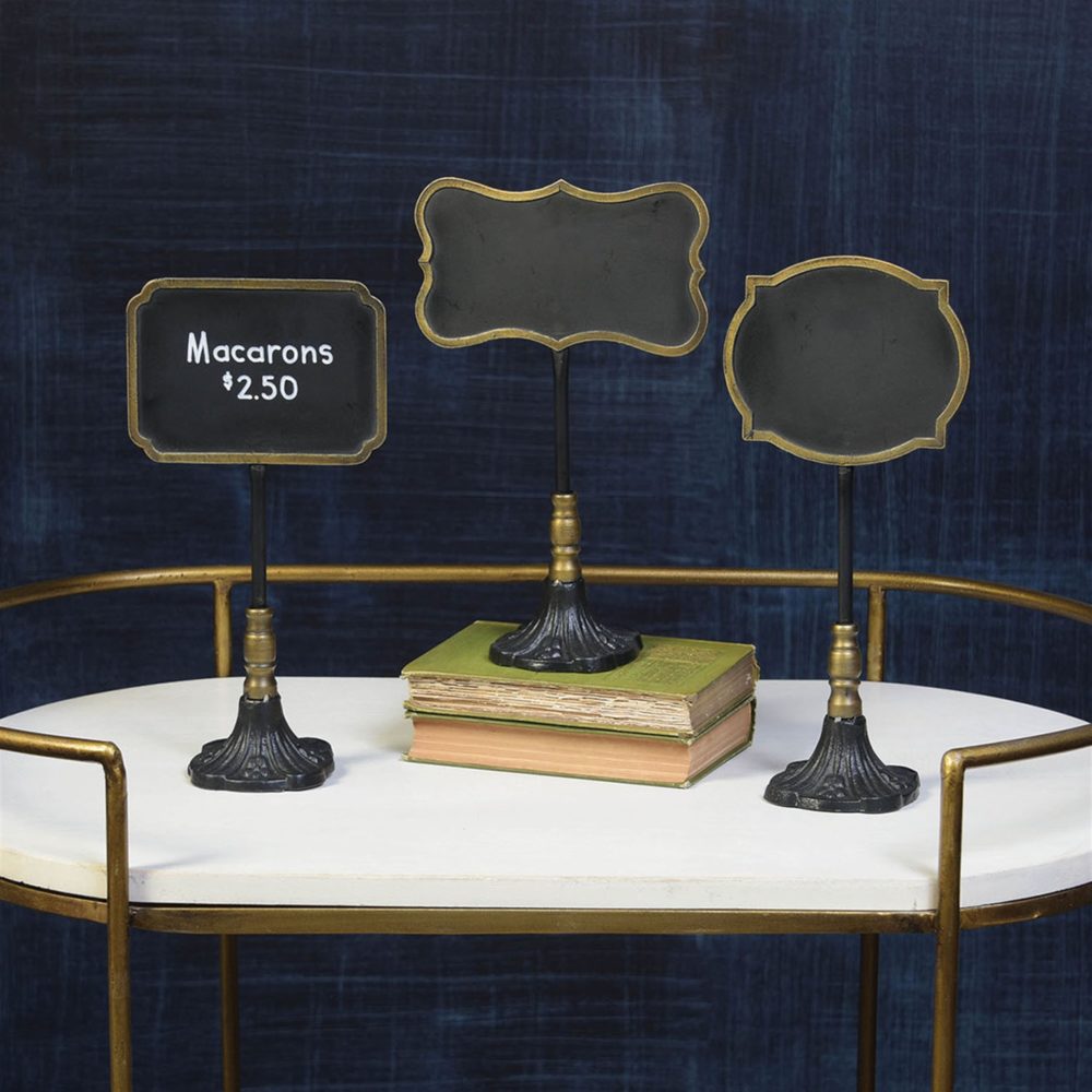 Carrel Oval Chalkboard Stand by HomArt - Image 2