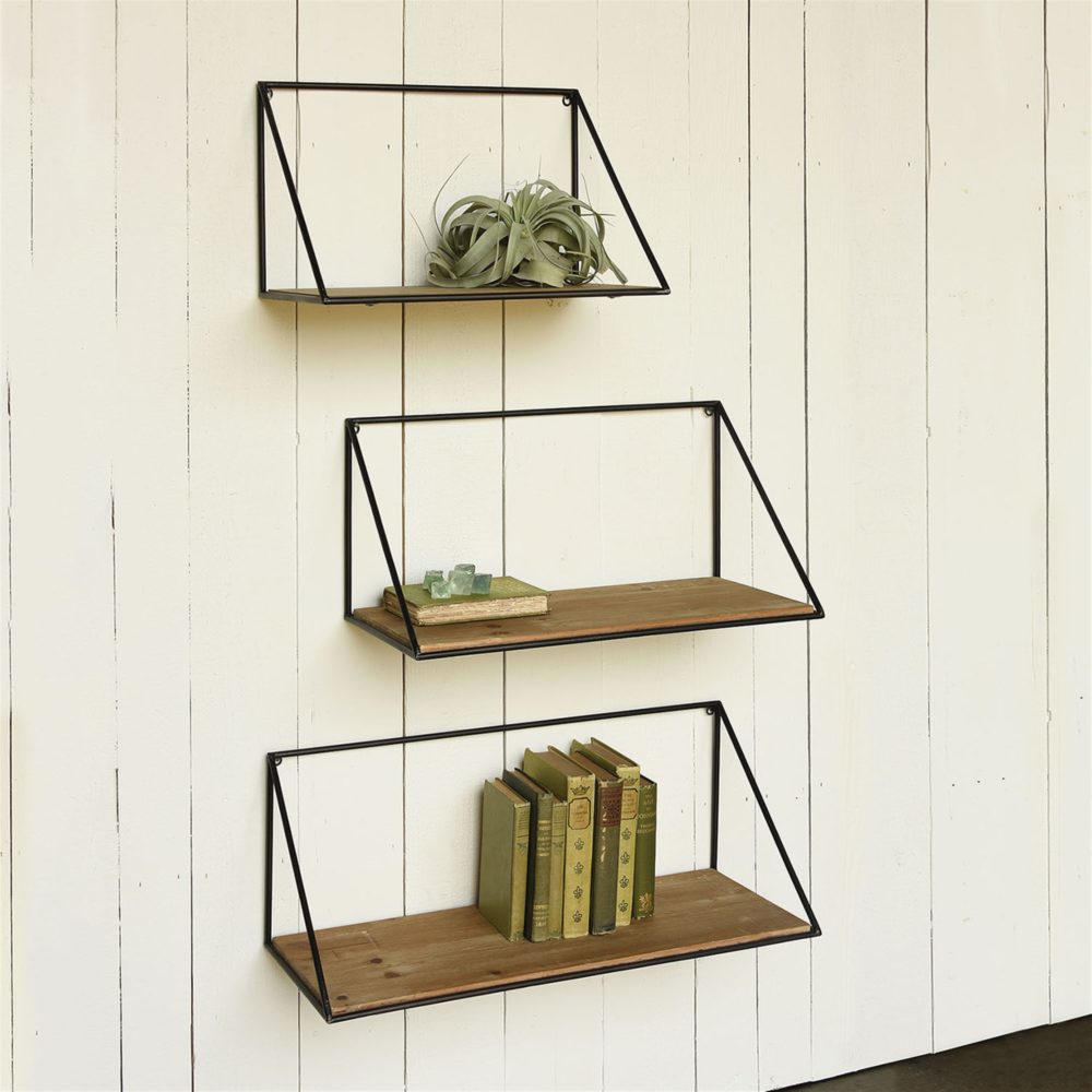 Large Hull Wood and Iron Shelf by HomArt - Image 2