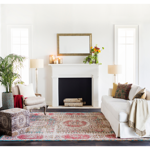 Camel and Dark Purple Amsterdam Pouf by Livabliss - Image 2