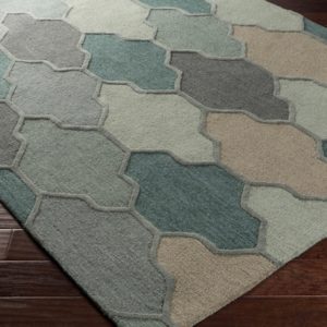 Teal and Mint Pollack Rug by Surya