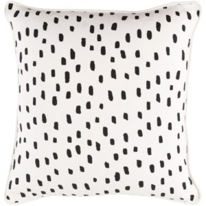 Black and White Glyph Pillow by Surya