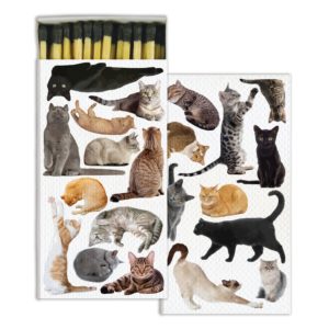 Cat Pack Matches Set of 6 Boxes by HomArt