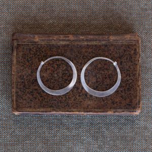 Small Silver Hoop Earrings by Ora Ten