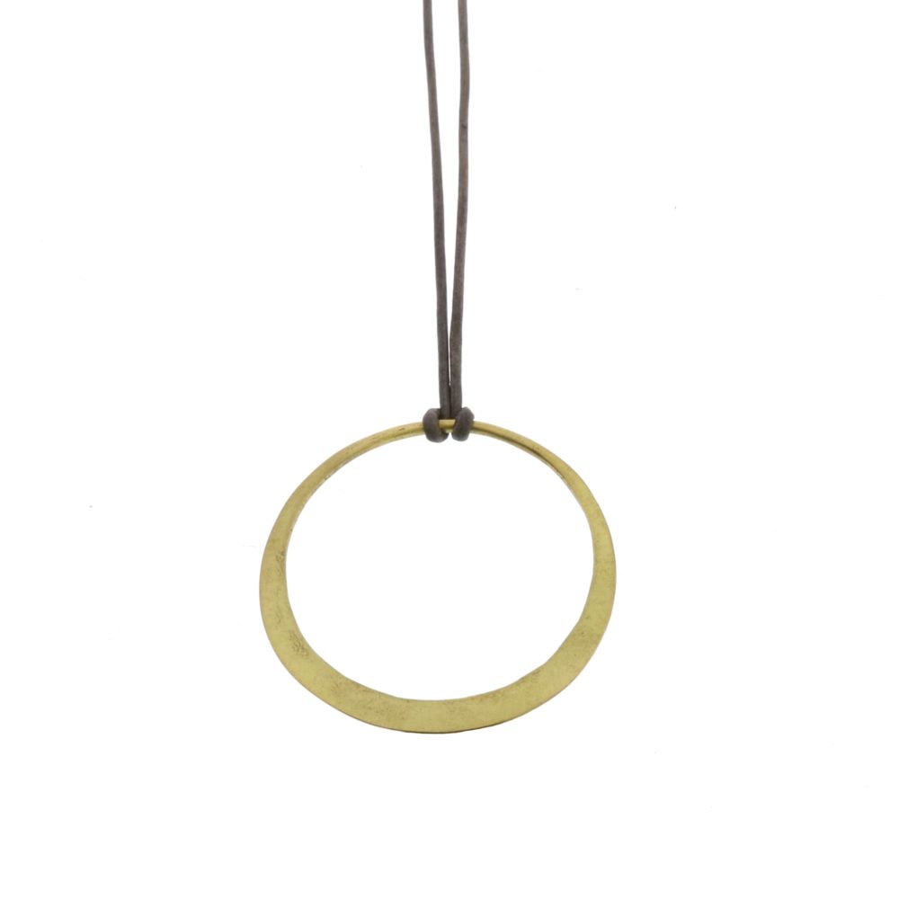 Brass Hoop Pendant by Ora Ten - Image 3