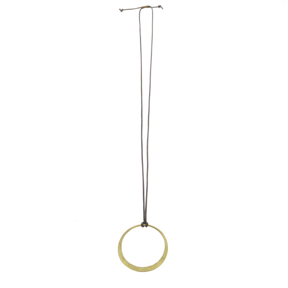 Brass Hoop Pendant by Ora Ten - Image 4