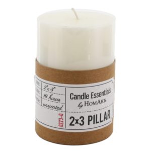 Ivory 2"x3" Pillars Set of 5 by HomArt