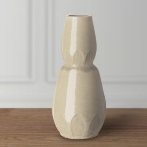Cream Calyx Gourd Vase