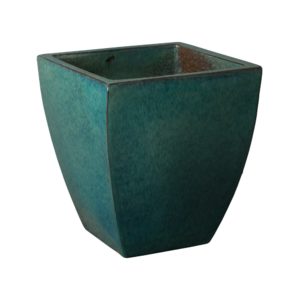 Medium Teal Square Planter