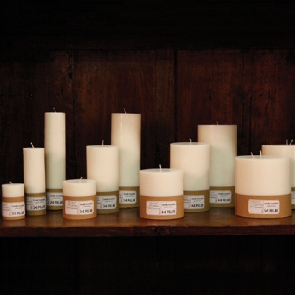 Ivory 4" x 4" Candle by HomArt - Image 2