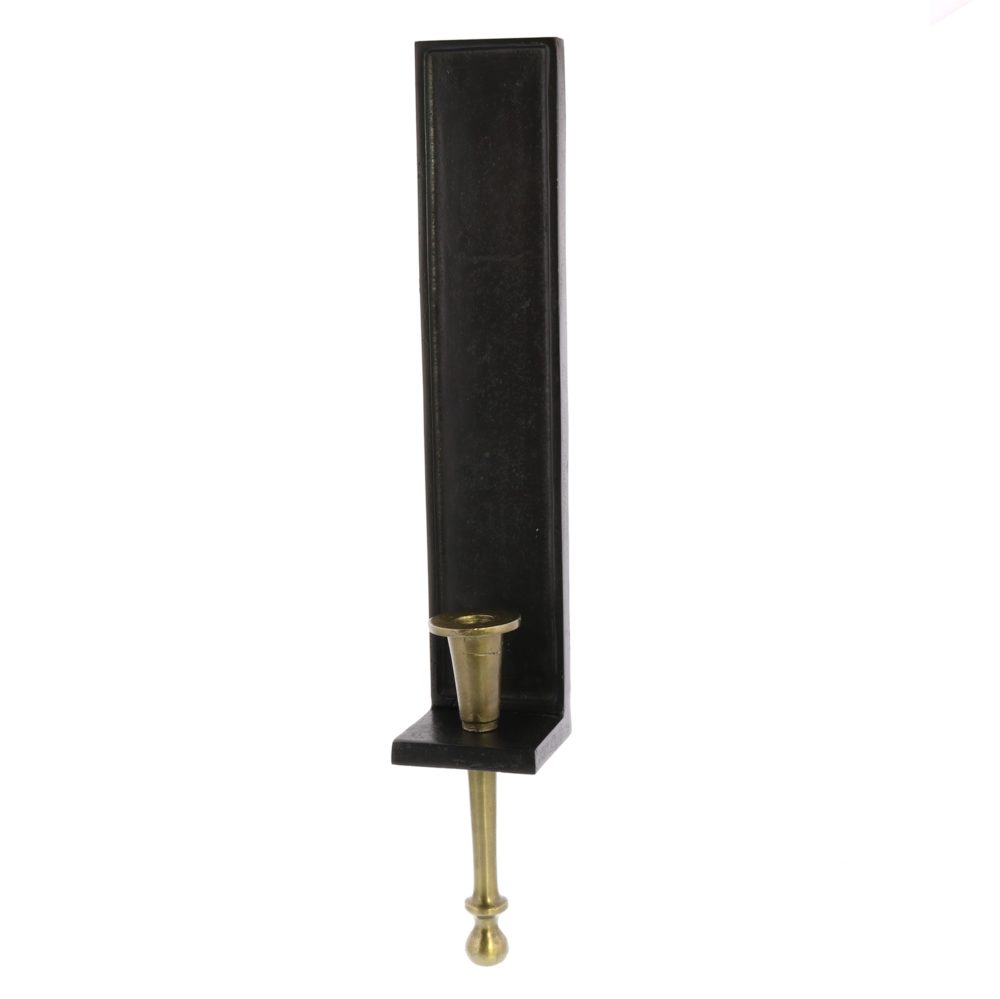 Jess Brass and Bronze Taper Sconce by HomArt - Image 2