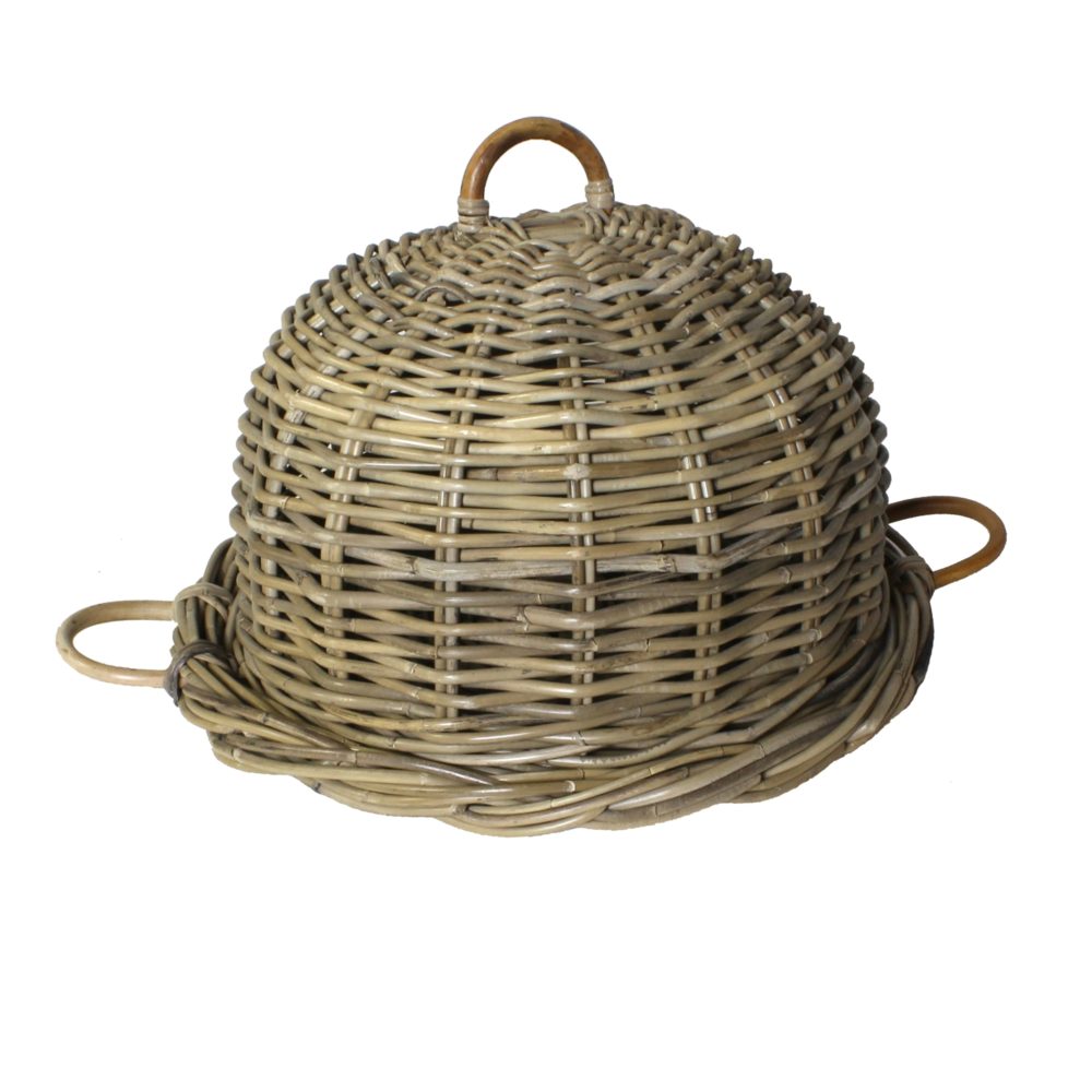 Rustique Dark Grey Hampton Rattan Food Cover by HomArt - Image 5
