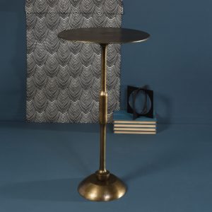 Brass Devon Side Table by HomArt