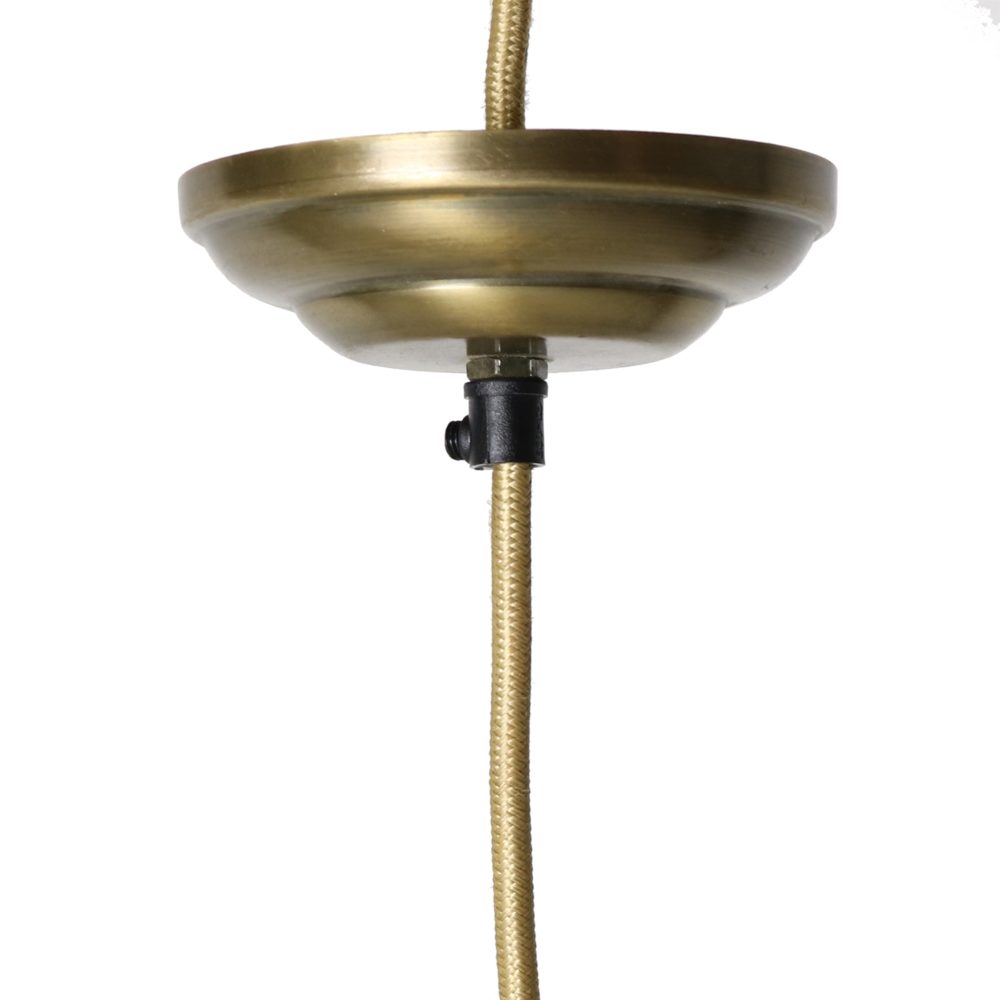 Vera Brass Woven Wire Pendant by HomArt - Image 3