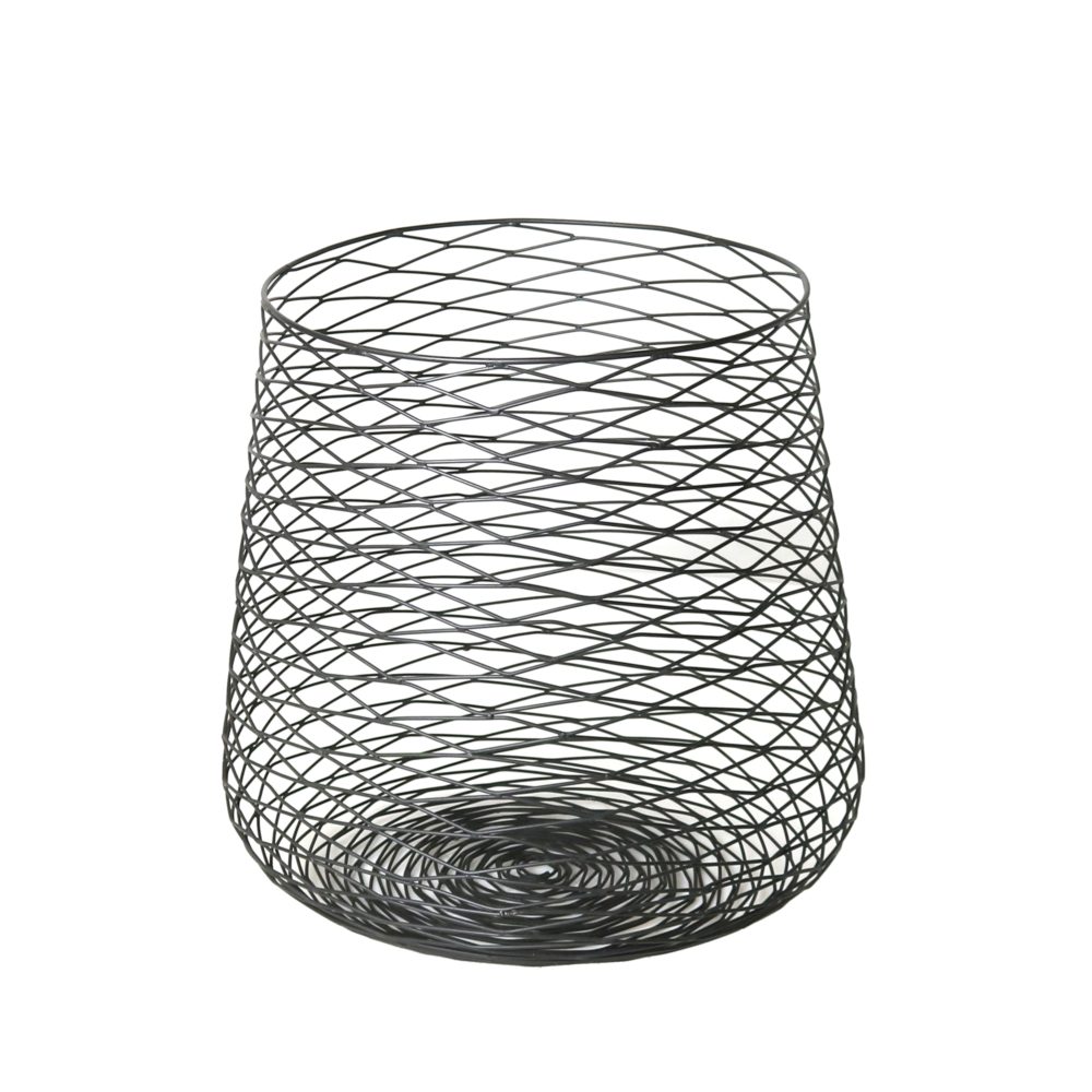 Claus Black Wire Baskets Set of 2 by HomArt - Image 4