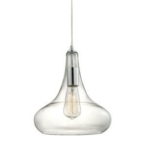 Orbital 1-Light Pendant In Polished Chrome by ELK Lighting