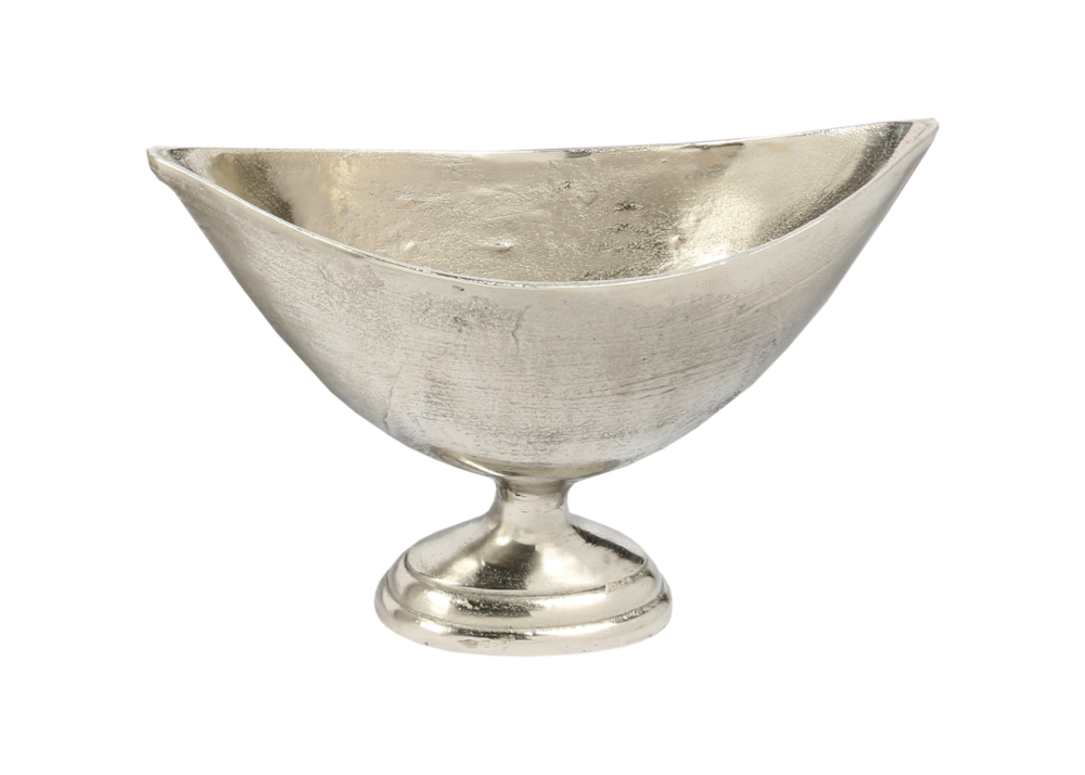 Raw Aluminum Elipse Planter/Wine Cooler by BIDKhome