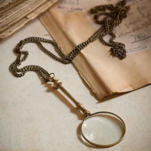 Small Brass Magnifying Glass