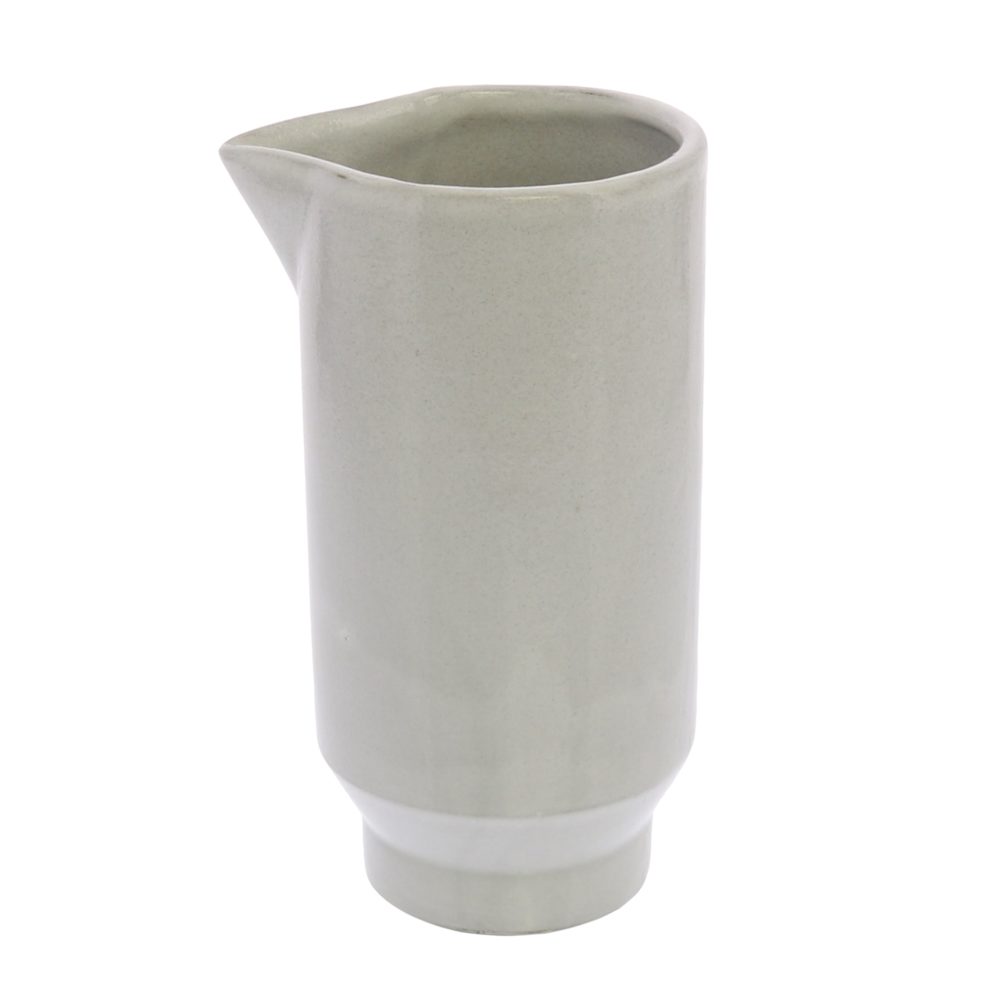 White Metta Ceramic Pitcher by HomArt - Image 3