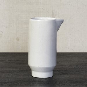 White Metta Ceramic Pitcher by HomArt
