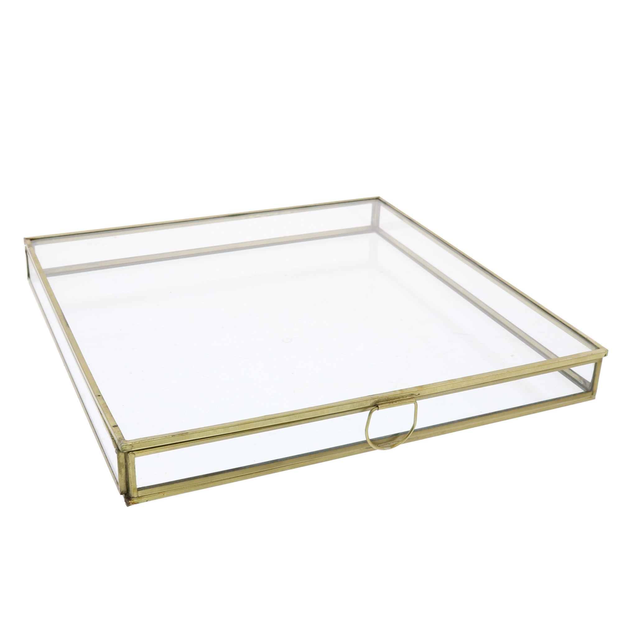 Large Monroe Flat Square Brass Box by HomArt - Image 3