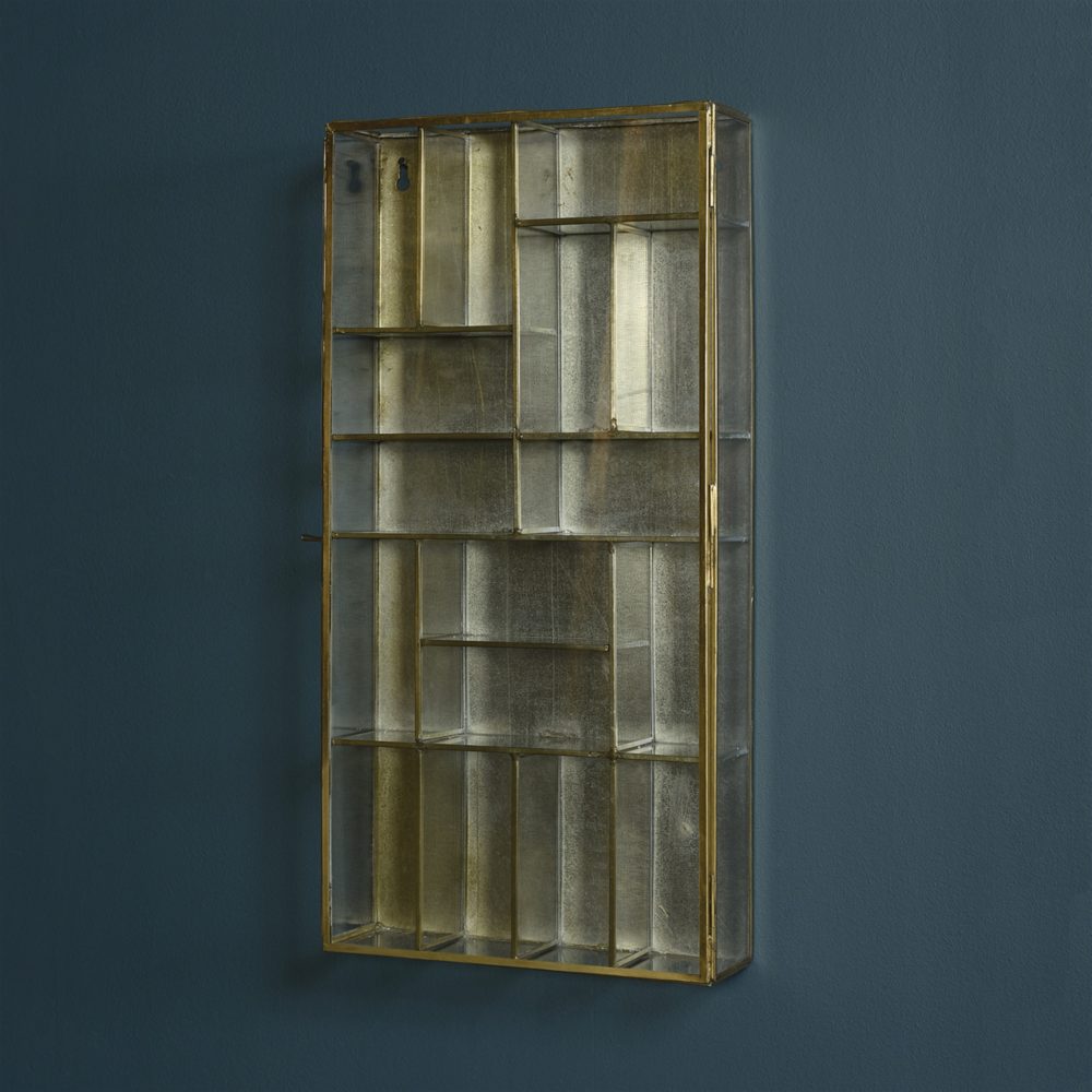 Monroe Brass Divided Wall Case by HomArt - Image 2