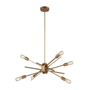 Xenia 6-Light Chandelier In Matte Gold by ELK Lighting