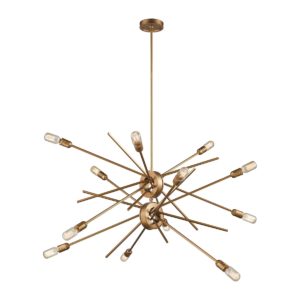 Xenia 12-Light Chandelier In Matte Gold by ELK Lighting