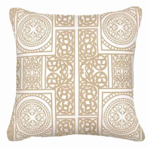 Madrid Gold Lounge Cushion by Bandhini Homewear Design