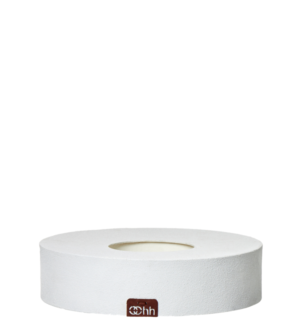 Small White Recycled Paper Vase/Candleholder by BIDKhome