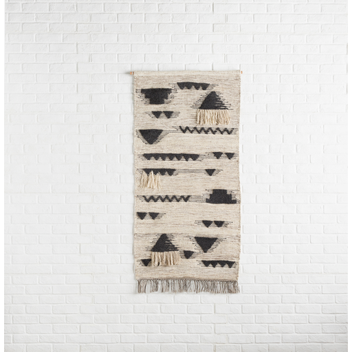 Black and Taupe Asher Wall Hanging by Livabliss - Image 2