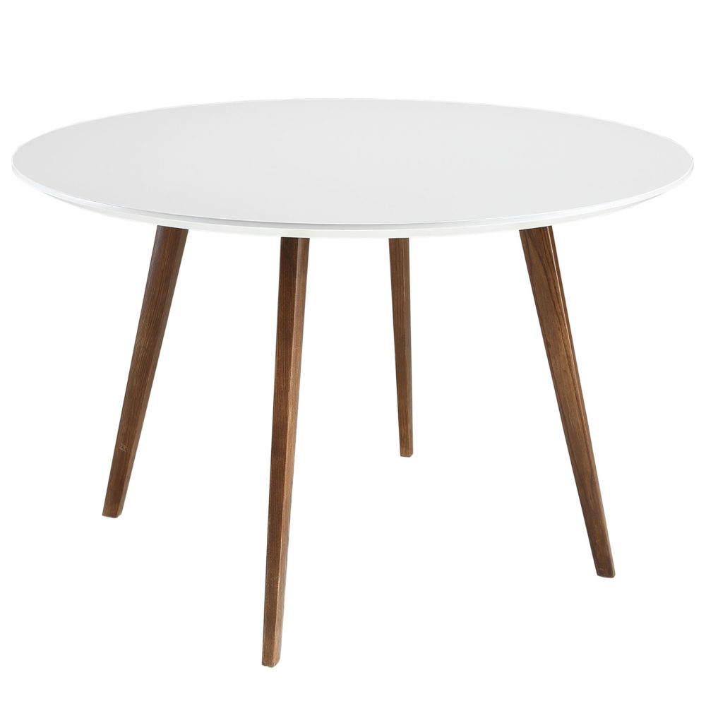 Platter Round Dining Table in White by Modway - Image 2