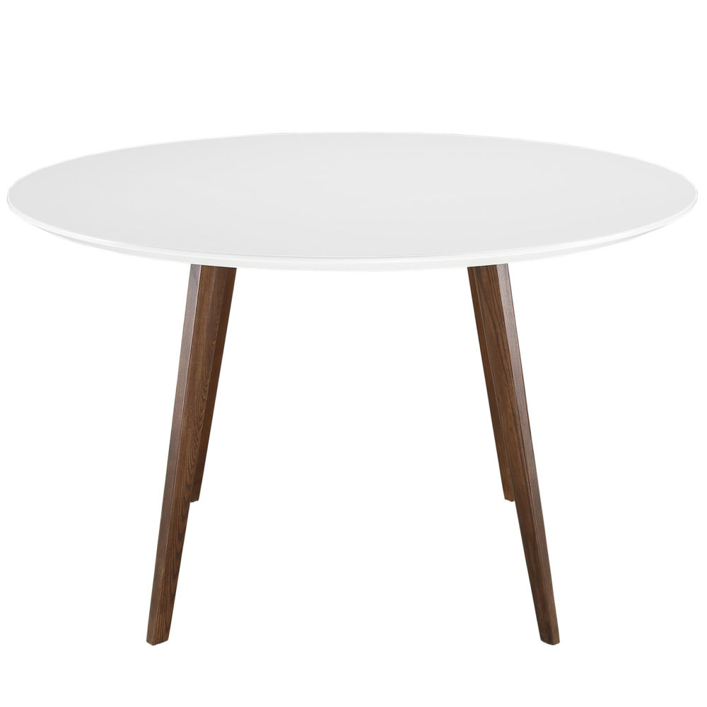 Platter Round Dining Table in White by Modway - Image 3