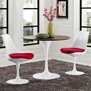 Lippa 36" Round Walnut Dining Table by Modway