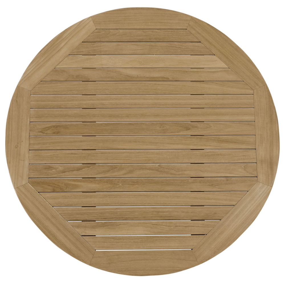 Marina Outdoor Patio Teak Round Coffee Table by Modway - Image 4