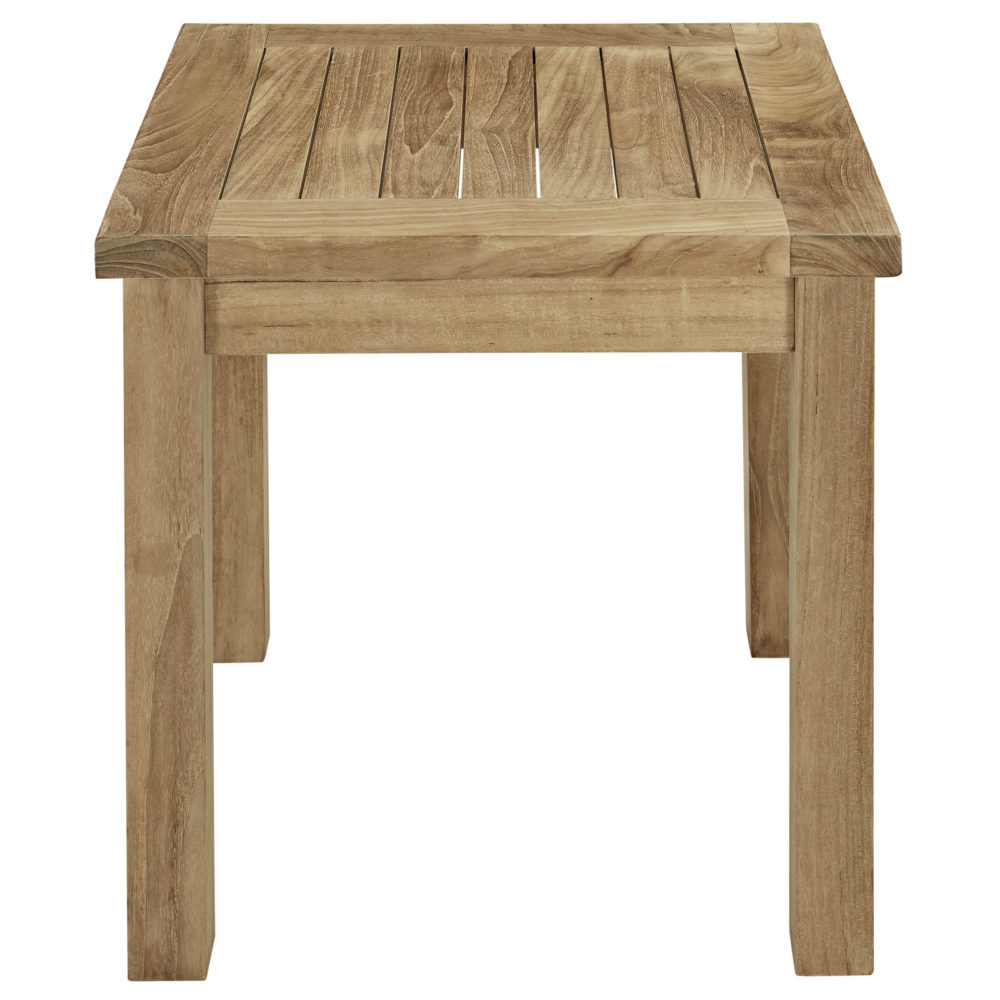 Marina Outdoor Patio Teak Side Table by Modway - Image 3