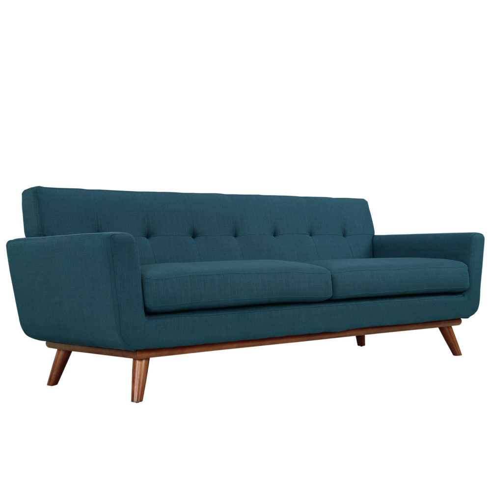 Engage Upholstered Fabric Sofa in Azure by Modway - Image 3