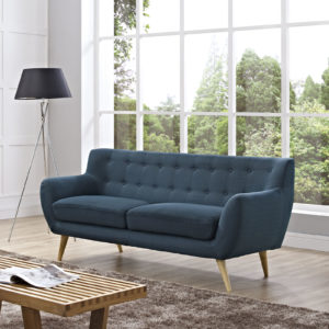 Remark Upholstered Fabric Sofa in Azure by Modway